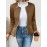Cozy Solid Zip-Up Crew Neck Jacket - Long Sleeve, Casual, Water-Resistant, Windbreaker Outerwear for Women - Perfect for Spring and Fall Seasons, Daily Life, Outdoor Activities, and Travel