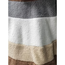 Cozy Faux Fur Hooded Jacket - Stylish Drawstring Design - Warm Long Sleeve Winter Wear for Women
