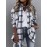 Plaid Shacket Jacket - Relaxed Fit Casual Outerwear with Classic Button Front Closure, Long Sleeves for Added Warmth, Versatile for Daily Wear - Designed Exclusively for Womens Clothing