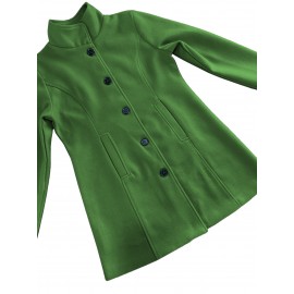 Stylish Solid-Colored Single Breasted Coat - Warm and Cozy Casual Long Sleeve Fall and Winter Outerwear for Women - Soft and Comfortable Fabric, Classic Design, Versatile and Timeless Style, Perfect for Daily Life, Work, and Outdoor Activities
