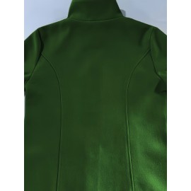 Stylish Solid-Colored Single Breasted Coat - Warm and Cozy Casual Long Sleeve Fall and Winter Outerwear for Women - Soft and Comfortable Fabric, Classic Design, Versatile and Timeless Style, Perfect for Daily Life, Work, and Outdoor Activities