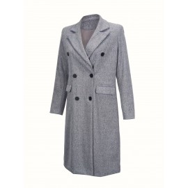 Timeless Classic Double Breasted Trench Coat - Water Resistant, Long Sleeve, Belted, Casual Outerwear for Women - Perfect for Rainy Days, Daily Commute, and Business Casual Occasions