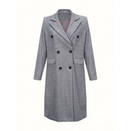 Timeless Classic Double Breasted Trench Coat - Water Resistant, Long Sleeve, Belted, Casual Outerwear for Women - Perfect for Rainy Days, Daily Commute, and Business Casual Occasions