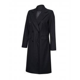 Timeless Classic Double Breasted Trench Coat - Water Resistant, Long Sleeve, Belted, Casual Outerwear for Women - Perfect for Rainy Days, Daily Commute, and Business Casual Occasions