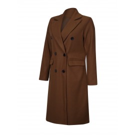 Timeless Classic Double Breasted Trench Coat - Water Resistant, Long Sleeve, Belted, Casual Outerwear for Women - Perfect for Rainy Days, Daily Commute, and Business Casual Occasions