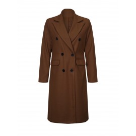 Timeless Classic Double Breasted Trench Coat - Water Resistant, Long Sleeve, Belted, Casual Outerwear for Women - Perfect for Rainy Days, Daily Commute, and Business Casual Occasions
