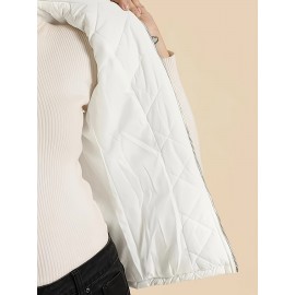 Stylish Argyle Pattern Sleeveless Vest - Zip-Up Closure, Casual Solid Design, Breathable Fabric, Women's Fashion Clothing for Everyday Wear