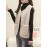 Fuzzy Button Front Vest Jacket, Versatile Sleeveless Jacket For Fall & Winter, Women's Clothing