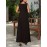 Long Sleeveless Maxi Fit and Flare Tank Dress - Soft High Elasticity Polyester Fabric, Crew Neck, Solid Color, Casual Everyday Wear for Women - All-Season Comfortable Knit Fabric Clothing