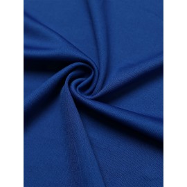 Sexy Off the Shoulder Solid Color Tunic Dress - Elastic Micro Stretchy Fabric, Ruffle Hem Beading Trim, Split Details, Middle East Style Party Bodycon Dress for Women - Summer Polyester Knit Fabric Clothing
