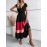 Color Block Pleated Dress, Casual Surplice Neck Cap Sleeve Dress, Women's Clothing