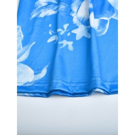 Long Sleeveless Spaghetti Strap Floral Print Slingback Dress - Sexy Beach Style, Regular Fit, Micro Elasticity, Machine Washable, Polyester Fabric - Perfect for Adult Women
