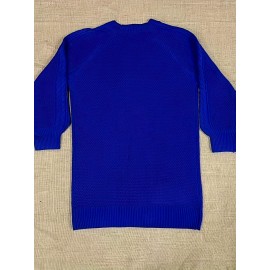 Cozy Cable Knit Sweater Dress - Soft, Casual, Solid-Colored, Long Sleeve, Comfortable, Relaxed Fit, Women's Winter Clothing, Everyday Wear, Office Lady Style