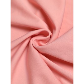 Sexy One Shoulder Ruffle Trim Tunic Dress - Elastic Micro Stretch, Bodycon Fit, Sleeveless, Split Midi, Solid Color, Polyester, Knit Fabric, Perfect for Summer Party Dressing