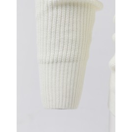 Comfortable Mens Knitted Pullover Sweater - Stylish & Warm with Mid Stretch Round Neck - All-Match Fall Winter Essential for Cool Days