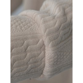 Cozy Cable Knit Sweater - Men's Casual Warm Loose Fit V Neck Pullover Sweater for Fall Winter - Soft Cotton Blend, Slightly Stretchy, Old Money Style, Perfect for Outdoor Activities