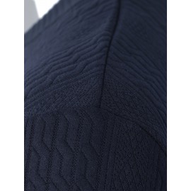 Cozy Cable Knit Sweater - Men's Casual Warm Loose Fit V Neck Pullover Sweater for Fall Winter - Soft Cotton Blend, Slightly Stretchy, Old Money Style, Perfect for Outdoor Activities
