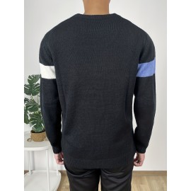 Soft and Cozy Mens Casual Pullover Knit Sweater - Warm, Lightweight, and Breathable - Perfect for Everyday Wear, Not Including Shirt