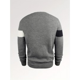 Soft and Cozy Mens Casual Pullover Knit Sweater - Warm, Lightweight, and Breathable - Perfect for Everyday Wear, Not Including Shirt