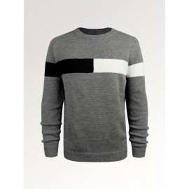 Soft and Cozy Mens Casual Pullover Knit Sweater - Warm, Lightweight, and Breathable - Perfect for Everyday Wear, Not Including Shirt