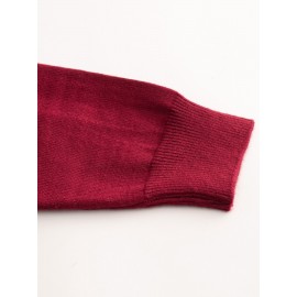 CozyFit Knitted Sweater - Soft, Warm, Slightly Stretchy Crew Neck Pullover for Men - Perfect for Fall and Winter Seasons, Casual Daily Wear, and Outdoor Activities