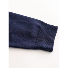 CozyFit Knitted Sweater - Soft, Warm, Slightly Stretchy Crew Neck Pullover for Men - Perfect for Fall and Winter Seasons, Casual Daily Wear, and Outdoor Activities