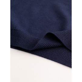 CozyFit Knitted Sweater - Soft, Warm, Slightly Stretchy Crew Neck Pullover for Men - Perfect for Fall and Winter Seasons, Casual Daily Wear, and Outdoor Activities