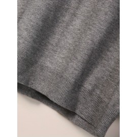 CozyFit Knitted Sweater - Soft, Warm, Slightly Stretchy Crew Neck Pullover for Men - Perfect for Fall and Winter Seasons, Casual Daily Wear, and Outdoor Activities