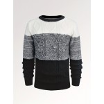 Argyle Masterpiece Sweater - Soft, Warm, Slightly Stretchy Crew Neck Pullover for Men - Perfect for Fall and Winter, Casual, Knitted, Color Block, Men's Sweater