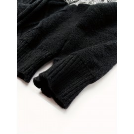 Argyle Masterpiece Sweater - Soft, Warm, Slightly Stretchy Crew Neck Pullover for Men - Perfect for Fall and Winter, Casual, Knitted, Color Block, Men's Sweater