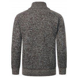 Cozy Thermal Knit Cardigan - Men's Full Zip Up Regular Fit Casual Sweater for Winter - Soft, Warm, and Comfortable