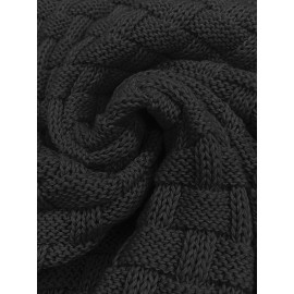 Cozy Chic Men's Waffle Pattern High Stretch Sweater - Soft, Breathable, and Lightweight Pullover for Fall and Winter - Chic Mature Casual Wear for Everyday