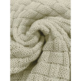 Cozy Chic Men's Waffle Pattern High Stretch Sweater - Soft, Breathable, and Lightweight Pullover for Fall and Winter - Chic Mature Casual Wear for Everyday