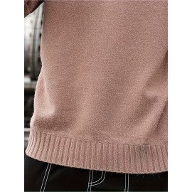Cozy Knit Crew Neck Sweater - Soft, Warm, and Stretchy for Men - Perfect for Fall and Winter Casual Wear