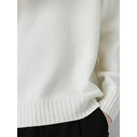 Cozy Knit Crew Neck Sweater - Soft, Warm, and Stretchy for Men - Perfect for Fall and Winter Casual Wear