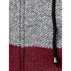 Vintage Style Cardigan Sweater Coat - Softly Stretchy, Warm Fleece Lined, Classic V-Neck, Full Zip Up - Perfect for Mens Casual Occasions, Retro Inspired, Ideal for Fall and Winter Seasons