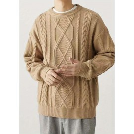 Cozy Winter Knit Pullover Sweater for Men - Soft, Warm, and Trendy - Perfect for Casual Daily Wear, Outdoor Activities, and Gift Giving