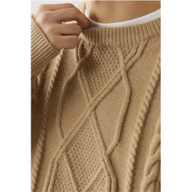 Cozy Winter Knit Pullover Sweater for Men - Soft, Warm, and Trendy - Perfect for Casual Daily Wear, Outdoor Activities, and Gift Giving
