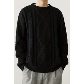 Cozy Winter Knit Pullover Sweater for Men - Soft, Warm, and Trendy - Perfect for Casual Daily Wear, Outdoor Activities, and Gift Giving