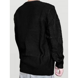 Cozy Winter Knit Pullover Sweater for Men - Soft, Warm, and Trendy - Perfect for Casual Daily Wear, Outdoor Activities, and Gift Giving