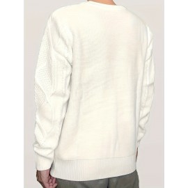 Cozy Winter Knit Pullover Sweater for Men - Soft, Warm, and Trendy - Perfect for Casual Daily Wear, Outdoor Activities, and Gift Giving