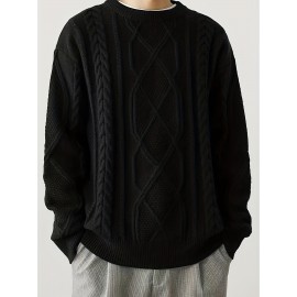 Cozy Winter Knit Pullover Sweater for Men - Soft, Warm, and Trendy - Perfect for Casual Daily Wear, Outdoor Activities, and Gift Giving
