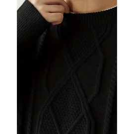 Cozy Winter Knit Pullover Sweater for Men - Soft, Warm, and Trendy - Perfect for Casual Daily Wear, Outdoor Activities, and Gift Giving