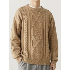 Cozy Winter Knit Pullover Sweater for Men - Soft, Warm, and Trendy - Perfect for Casual Daily Wear, Outdoor Activities, and Gift Giving