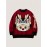 Men's Stylish Cat Pattern Knitted Pullover, Casual Breathable Long Sleeve Crew Neck Top For City Walk Street Hanging Outdoor Activities