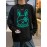 Men's Loose Cartoon Rabbit Graphic Print Knitted Pullover, Casual Long Sleeve Crew Neck Sweater For Fall Winter