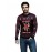 Men's Headphone, Love And Geometric Graphic Pattern Knit Crew Neck Long Sleeve Sweater, Trendy And Stylish Tops For Autumn And Winter Outdoors And Sports Wear