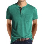 Plus Size Mens Slim Fit Crew Neck Color Block Casual T-Shirt - Soft Slight Stretch Polyester Fabric, Machine Washable, Vintage Style for All Seasons