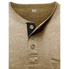 Plus Size Mens Slim Fit Crew Neck Color Block Casual T-Shirt - Soft Slight Stretch Polyester Fabric, Machine Washable, Vintage Style for All Seasons