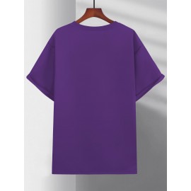 Plus Size Big-Tall Mens Comfy Crew Neck Graphic Tees - Soft Medium Stretch Recycled Polyester, Semi-Sheer Alphabets Pattern, All-Season Casual Chic Sports T-Shirts for Adult - FAITH Graphic Round Neck Summer Clothes